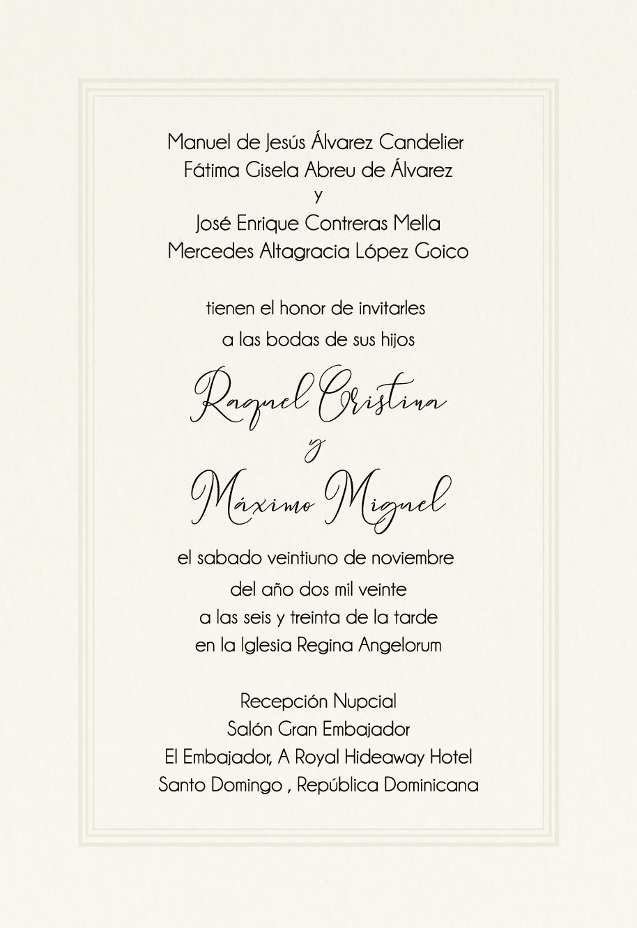 Invitación 3 Paneles