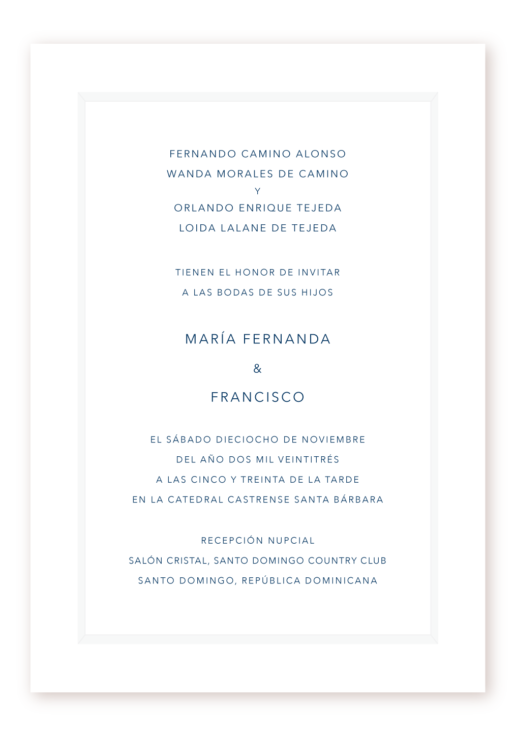Invitación 1 Panel