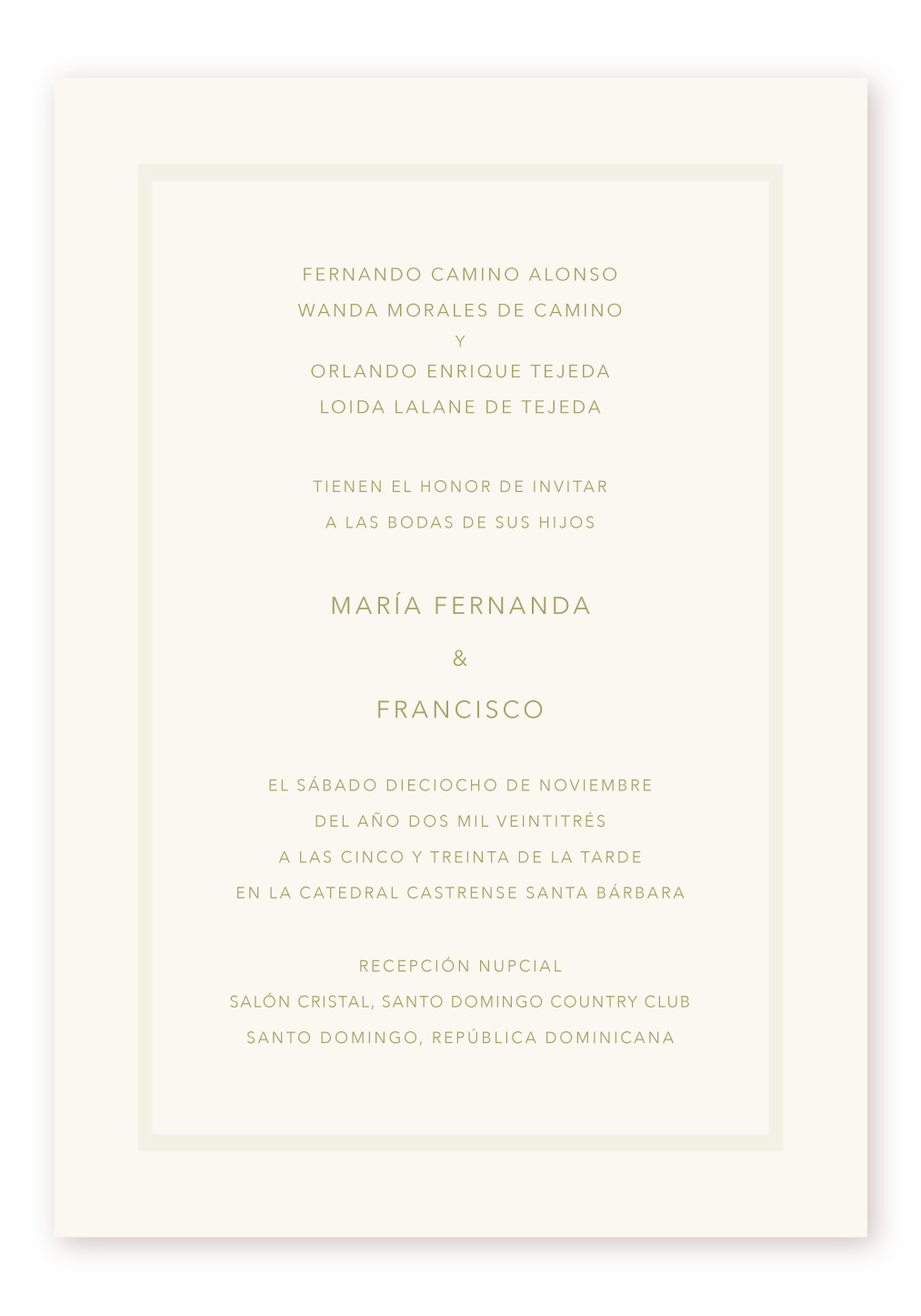 Invitación 1 Panel