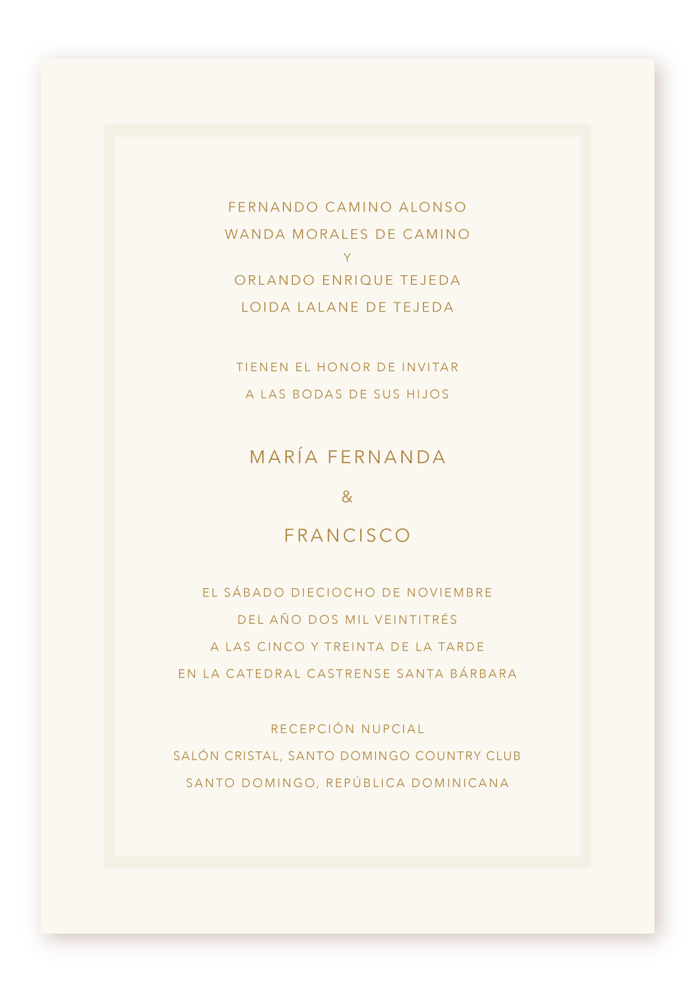 Invitación 1 Panel