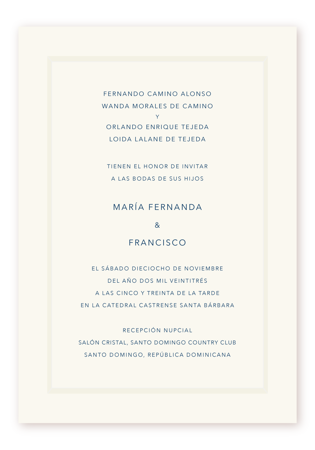 Invitación 1 Panel
