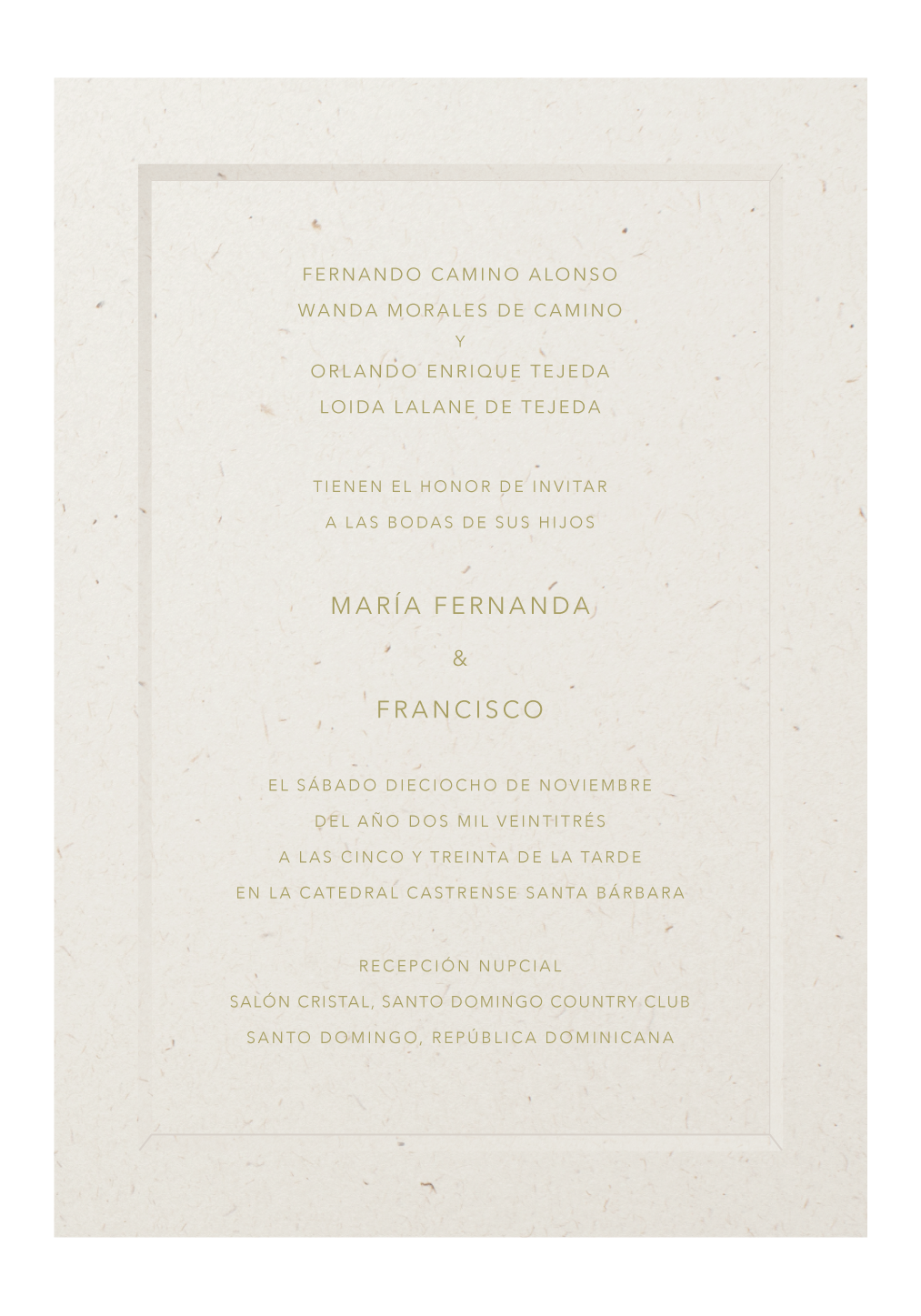 Invitación 1 Panel