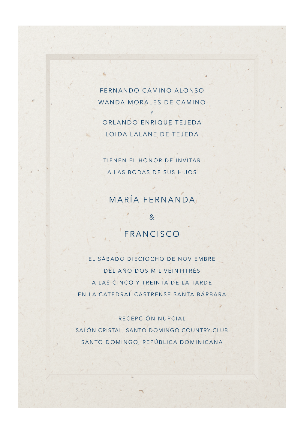Invitación 1 Panel