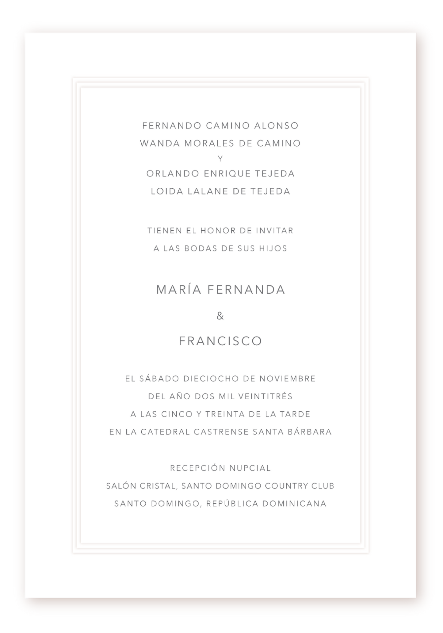 Invitación 3 Paneles