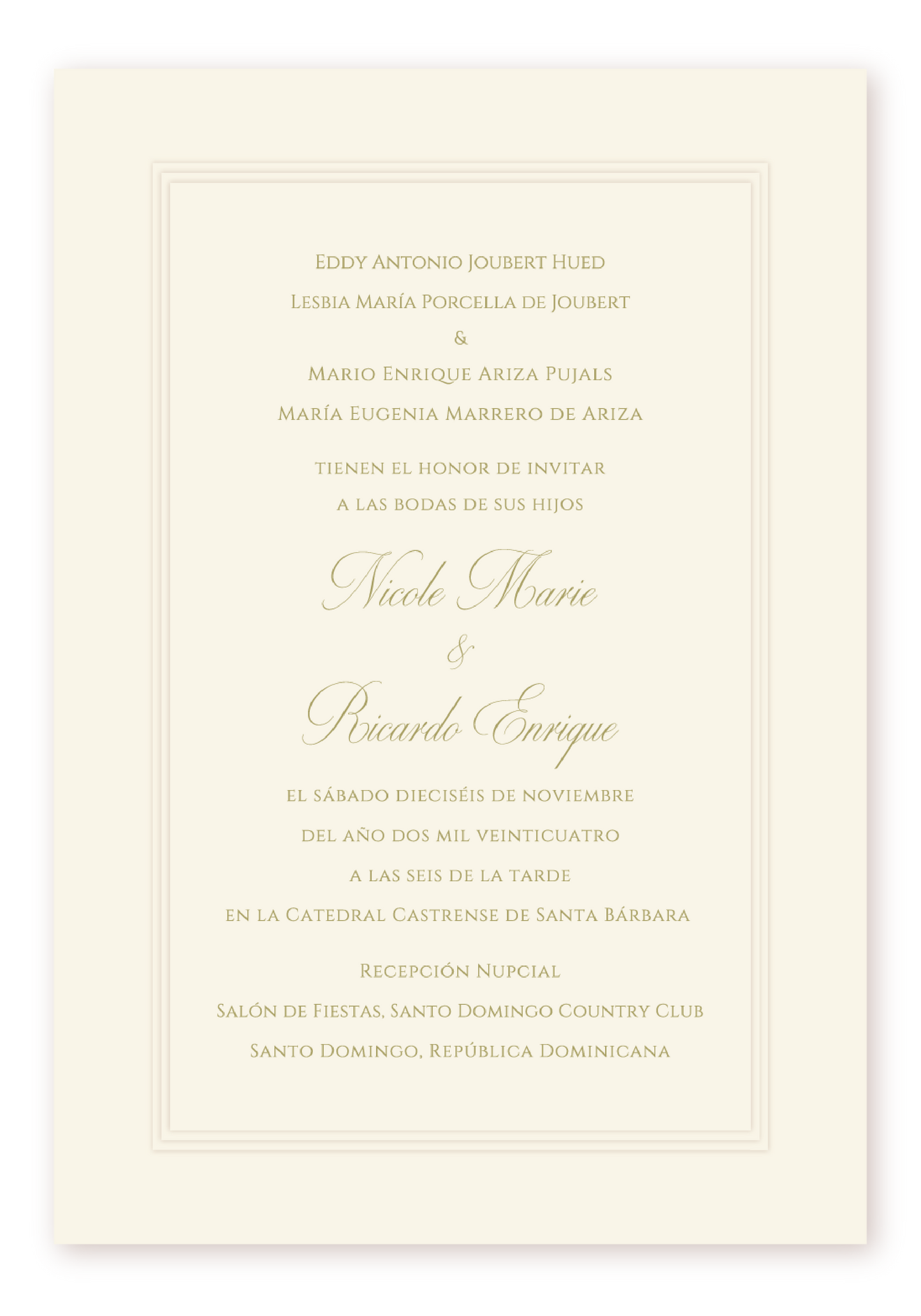 Invitación 3 Paneles