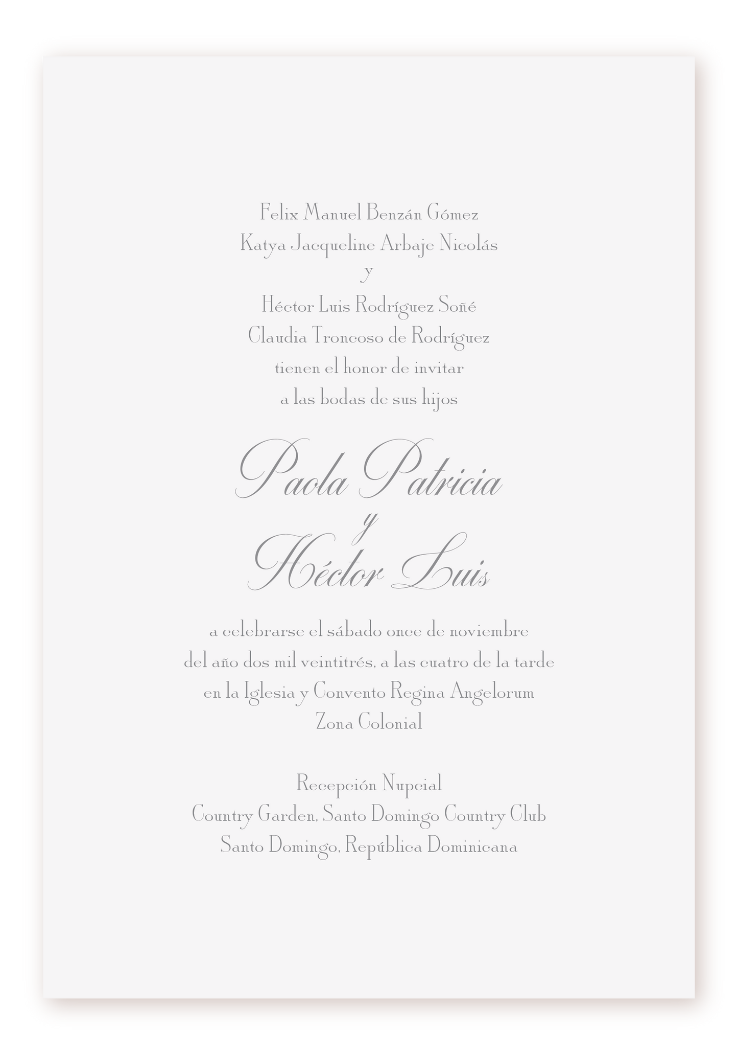 Invitación Lisa