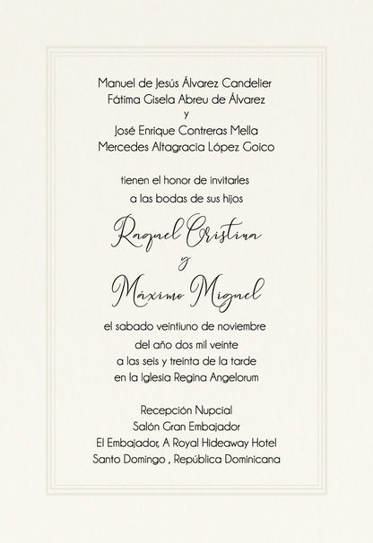 Invitación 3 Paneles